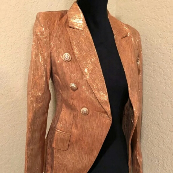Jackets & Coats Gold Blazer Poshmark